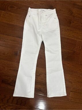 LOFT White Ankle-Length Women's Kick Crop Jeans